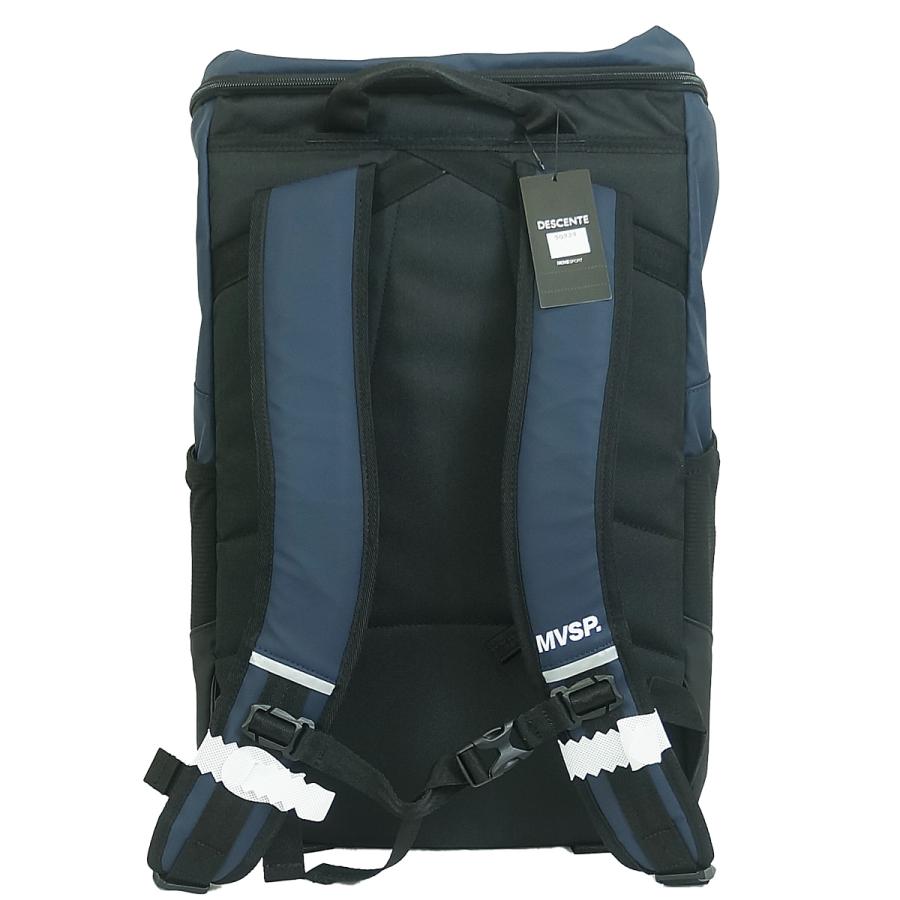 新品デサント スクエアバッグパック 30L 大容量 紺リュック