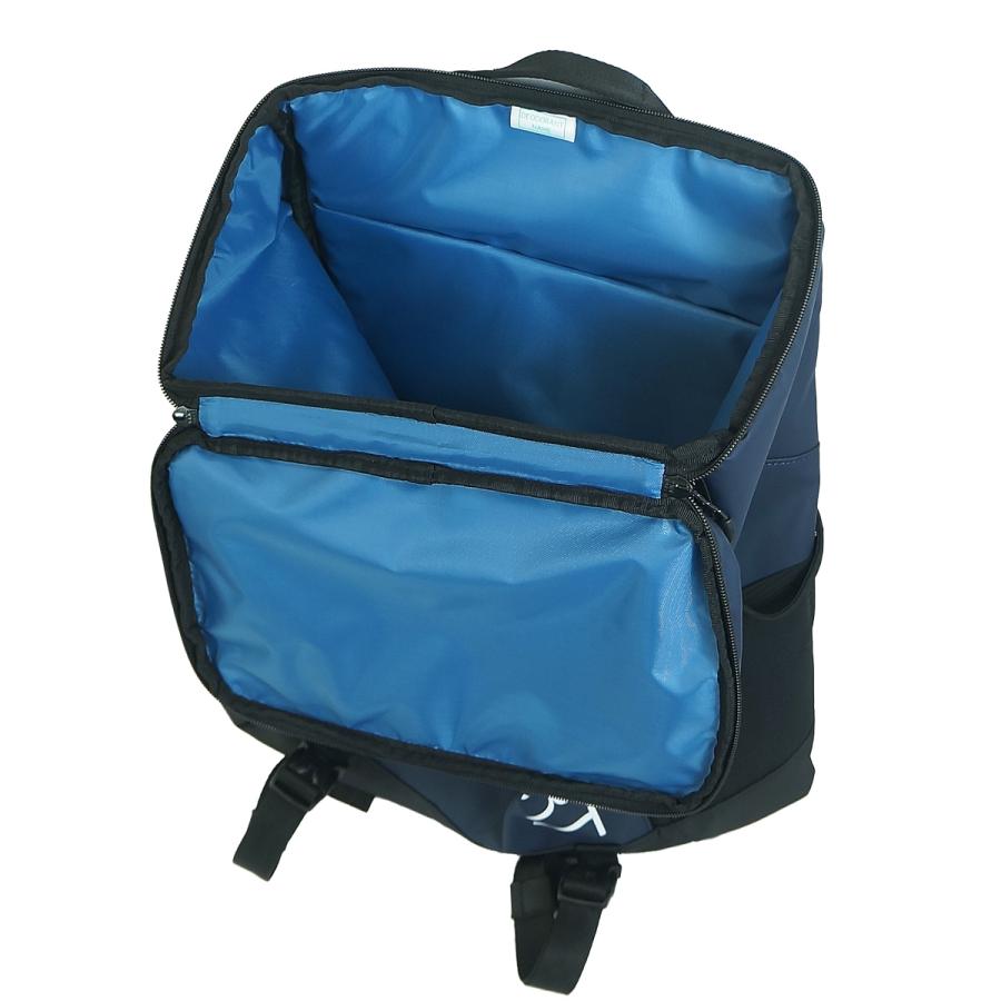 新品デサント スクエアバッグパック 30L 大容量 紺リュック