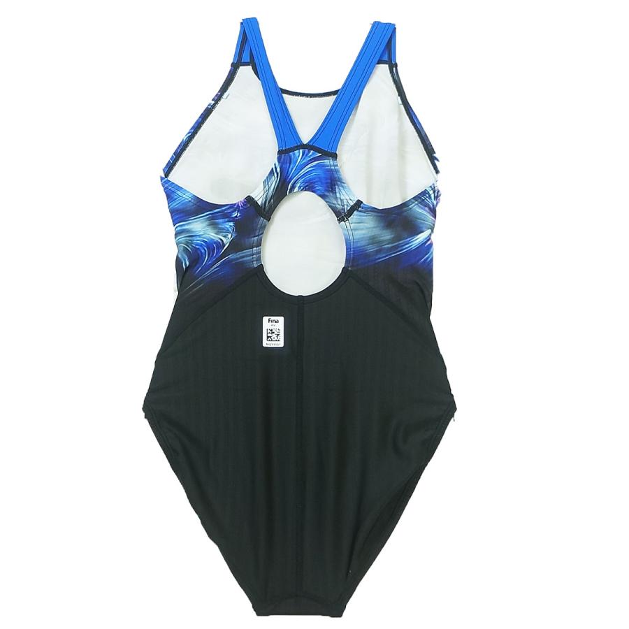 ミズノ ローカット 競泳水着 メンズ N2MAB741 STREAM ACE ブラック×ブルー MIZUNO ストリームエース 競泳用 水着 男性 練習 FINA公認 51157_5