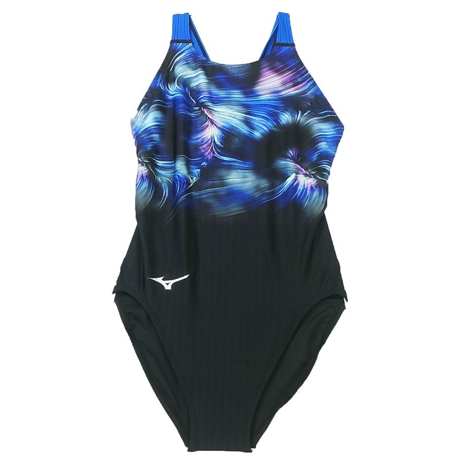 ミズノ ローカット 競泳水着 メンズ N2MAB741 STREAM ACE ブラック×ブルー MIZUNO ストリームエース 競泳用 水着 男性 練習 FINA公認 51157_2