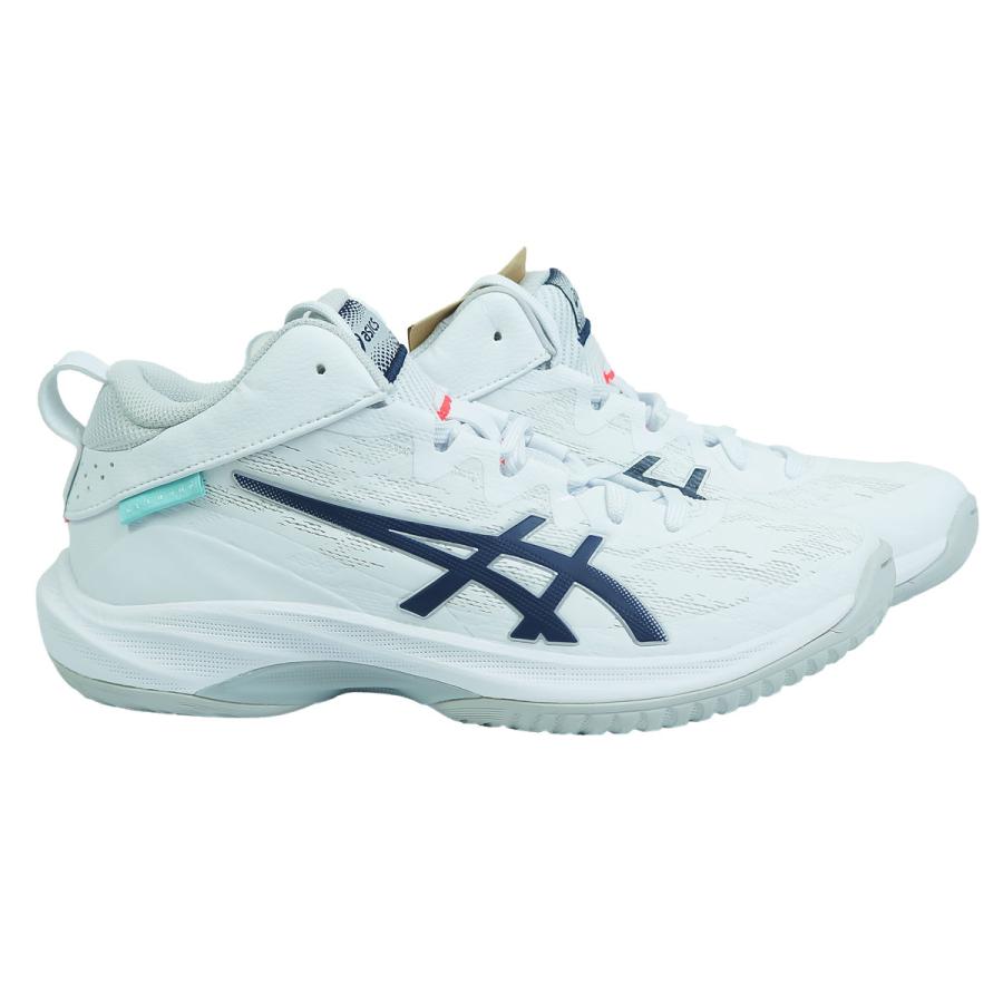 ASICS バスケットボールシューズ ホワイト/ライトブルー バスケットシューズ ゲルフープ 青 ASICS バスケットボールシューズ