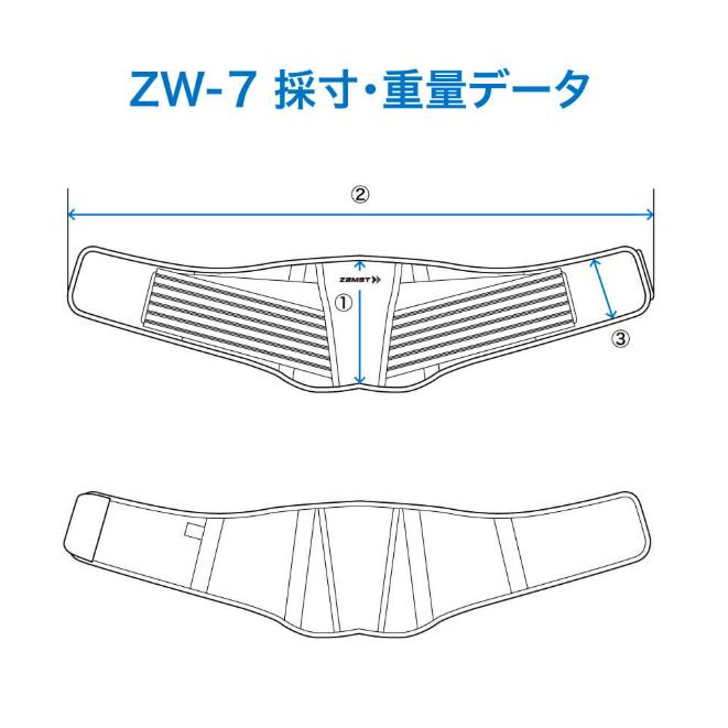 ザムスト 腰サポーター ZW-7 腰痛ベルト コルセット ZAMST 腰 腰用