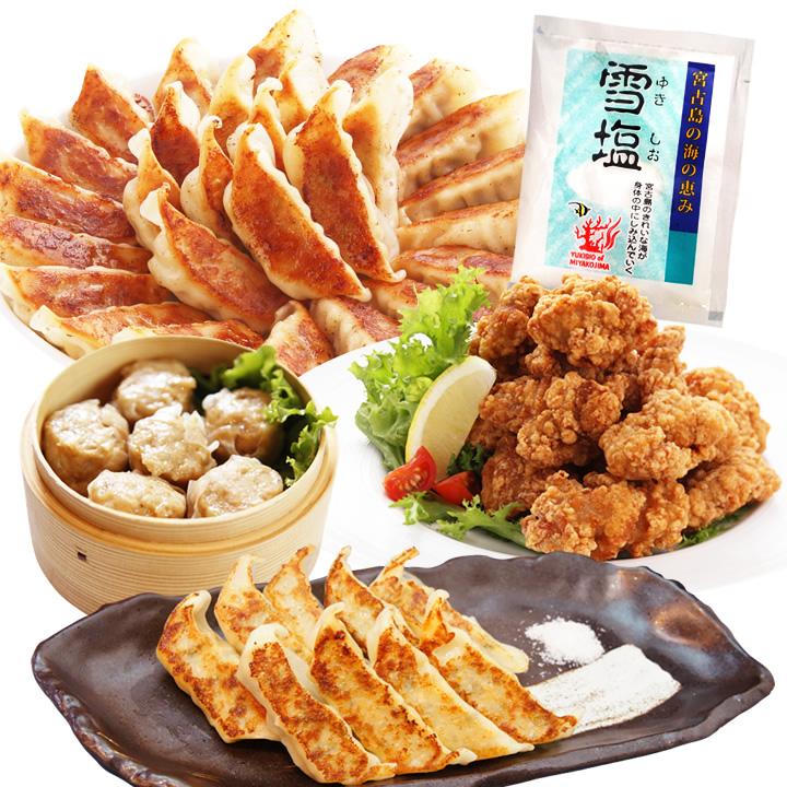 大阪王将 雪塩セット 送料無料 餃子 唐揚げ 焼売 鶏しそ餃子 大阪王将 通販 Paypayモール