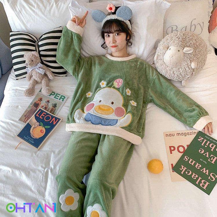 パジャマ レディース 冬 可愛い ルームウェア 裏起毛 モコモコ 上下セット 部屋着 寝巻き 長袖 長ズボン ふわもこパジャマ あったか サンゴネル 防寒 厚手 完璧