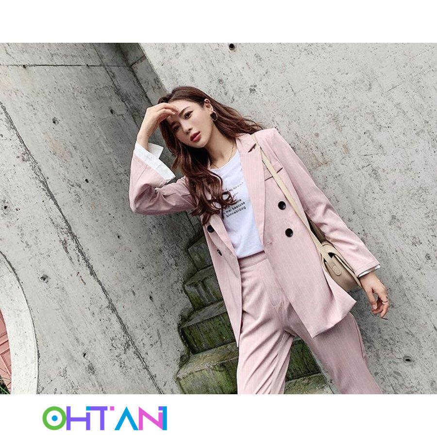 新発売 ストライプ柄 インスタ風 ボタン Ol 通勤 お呼ばれ パンツスーツ フォーマル 春秋冬 2点セット 長袖ジャケット スキニーパンツ レディース 二次会 代30代40代 Marinathemoss Com