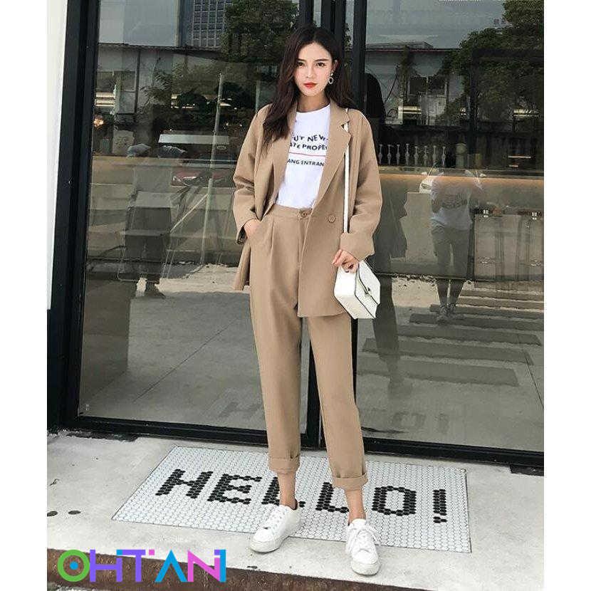 春夏 パンツスーツ 2点セット セットアップ パンツセット フォーマルスーツ レディース 二次会ｌ 4xl 通勤 アウトレットセール 特集 レディース