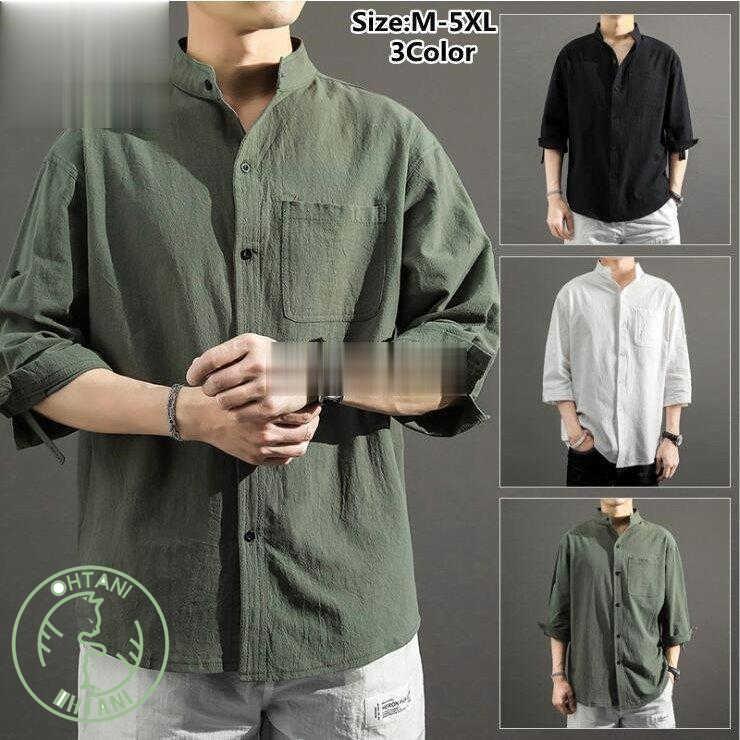 シャツ メンズ 半袖シャツ 夏 7分袖シャツ 七分袖 開襟シャツ ワイシャツ 父の日 カジュアル 通勤 紳士服 トップス 21夏 メンズファッション おしゃれ 薄手 0602tops13 オオタニ商店 通販 Yahoo ショッピング