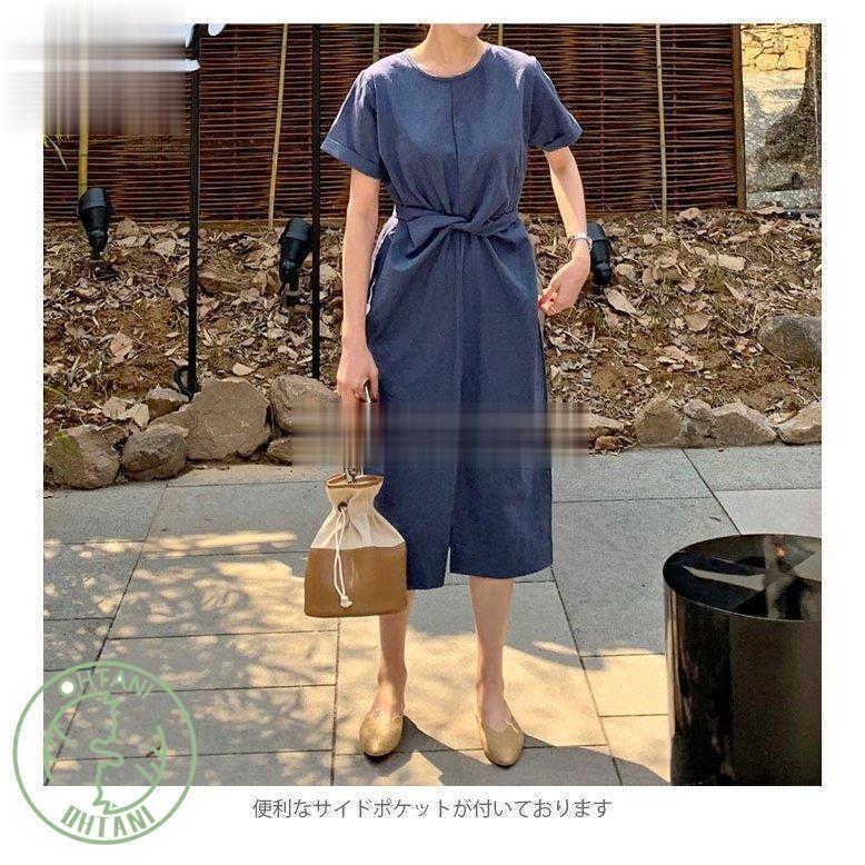 超可爱 半袖 リネン リネンワンピース 麻 棉 棉麻 レディース 棉麻ワンピース ミモレワンピース 春新作 スリット入り ポケット付き ミディアムワンピース ワンピース カラー ストローイエロー Www We Job Com