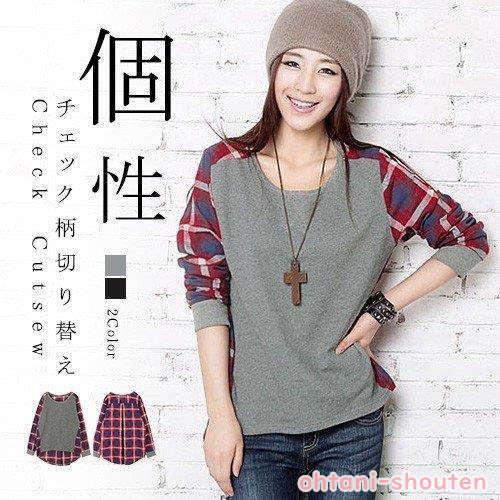 チェックシャツ カットソー シャツ グレンチェック 秋 秋 長袖 タータンチェック ネルシャツ レディース コーデ新作 N オオタニ商店 通販 Yahoo ショッピング