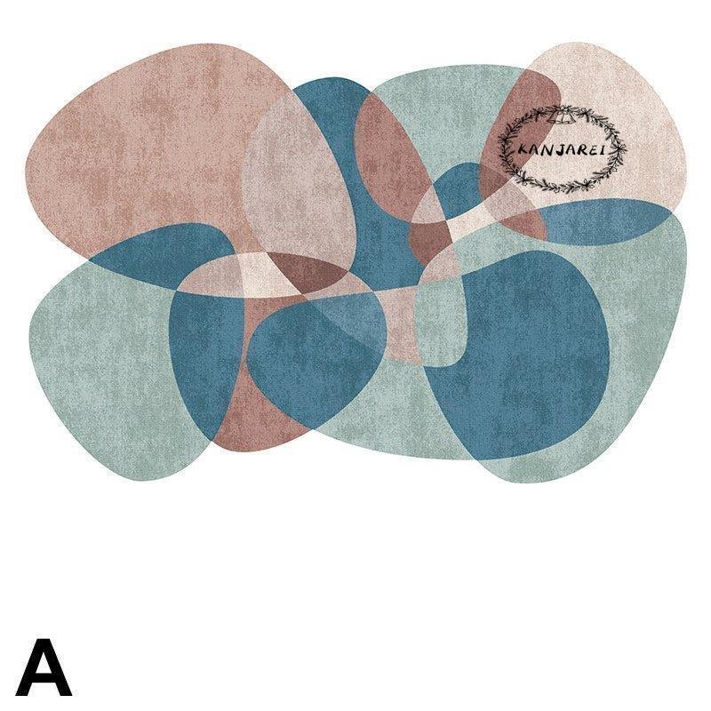 インテリア 高級感 模様替え 浴室用具 抽象的 絨毯 絨毯 アート 模様替え リビング 幾何学模様 シンプル N1297 モダン オオタニ商店 北欧 サークル カーペット