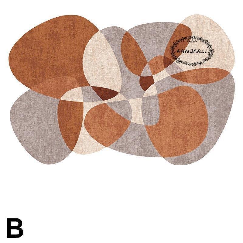 インテリア 高級感 模様替え 浴室用具 抽象的 絨毯 絨毯 アート 模様替え リビング 幾何学模様 シンプル N1297 モダン オオタニ商店 北欧 サークル カーペット