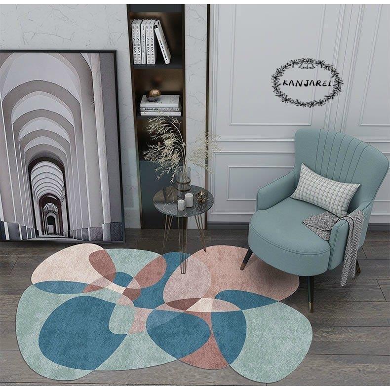 インテリア 高級感 模様替え 浴室用具 抽象的 絨毯 絨毯 アート 模様替え リビング 幾何学模様 シンプル N1297 モダン オオタニ商店 北欧 サークル カーペット
