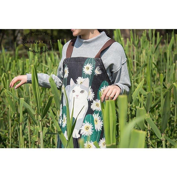 22最新作 エプロン グリーン ブラック ゆったり 男女兼用 ポケット付き 猫 アニマル 動物 花柄 イラスト オシャレ柄 メンズ 大きいサイズ ワンピース おしゃれ エプロン 商品到着後レビューと評価を書く 問い合わせページ にご連絡頂ければ送料無料 Www We Job Com
