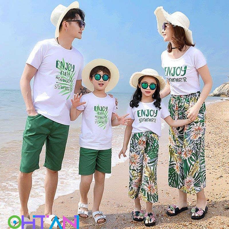 割引クーポン 親子服 ビーチ 上下セット ｔシャツ ズボン 家族服 親子ペアルック 親子コーデ セットアップ おしゃれ カジュアルウェアハワイ風 夏 家族 旅行 親子ペア ワンピース カラー 写真の色 Www Cognitiva La