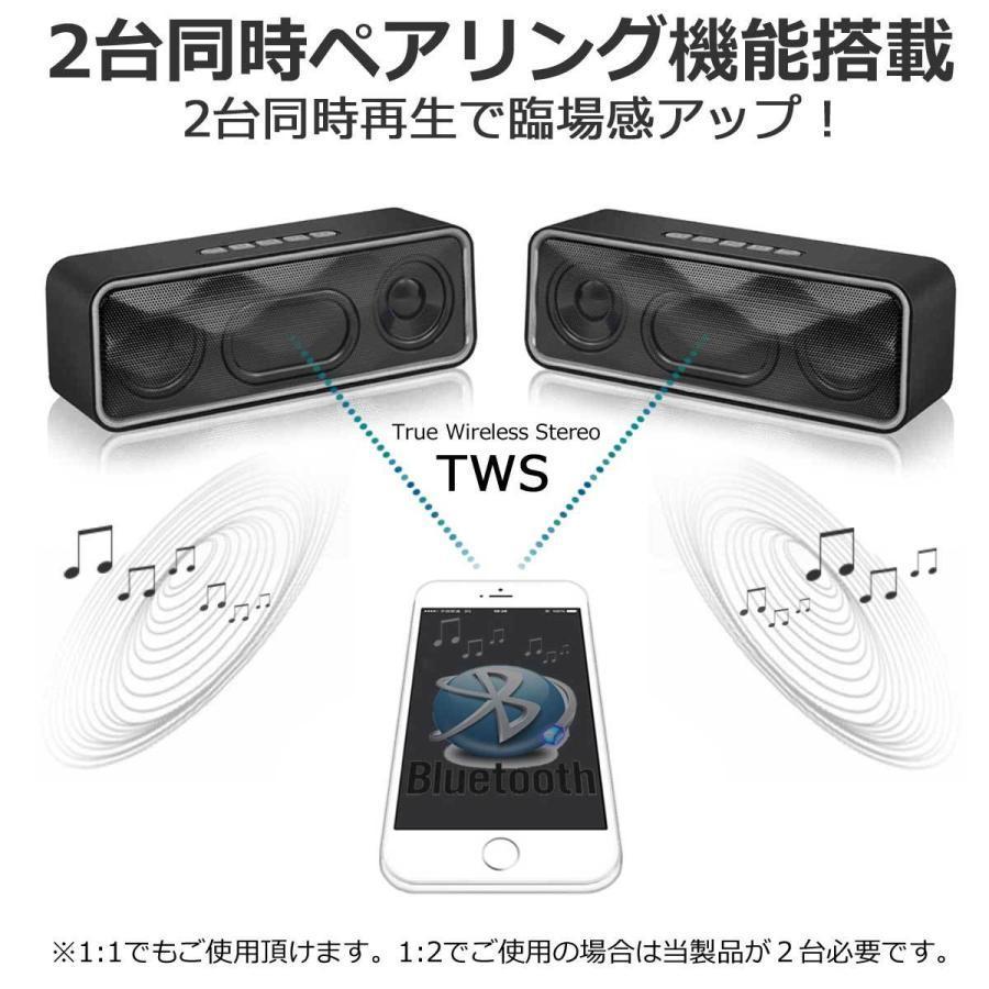 ブルートゥース スピーカー Bluetooth5.0 TWS 2台同時接続 対応 ブルートゥース スピーカー Bluetooth5.0 TWS 2台同時接続 対応