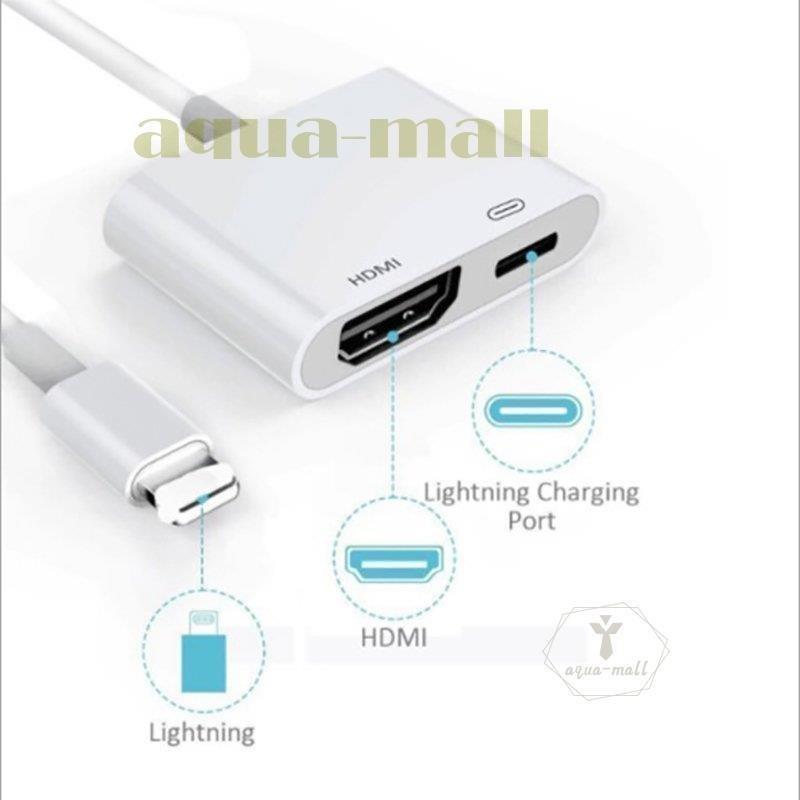 apple hdmi変換ケーブル Apple HDMI 変換アダプタ Lightning to HDMI Lightning AVアダプタ 1080P 音声同期出力 スマホ 高解像度 iPad あり｜ohtastore1｜12