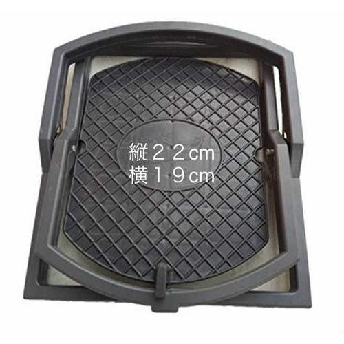 Wジャンプくくり罠※台座付き L型ねじりバネタイプ（踏み板サイズφ19cm