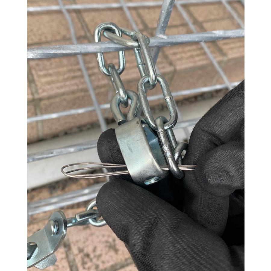 アラホール 8個セット アライグマ専用捕獲機 鉄製 (本体20cm 直径3cm