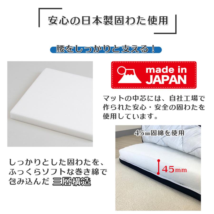 トラック布団 洗える リバーシブル 車中泊マット 4t 60cm×200cm 軽