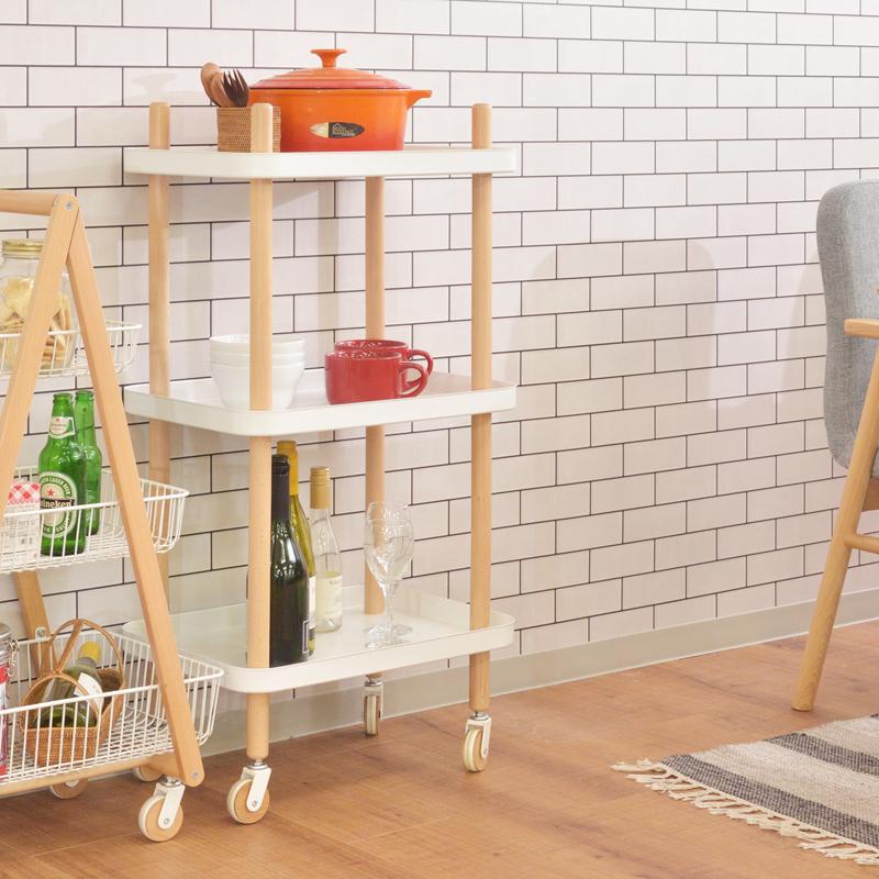 キッチンワゴン キャスター付き ワゴン サイドワゴン ワゴンラック 3段