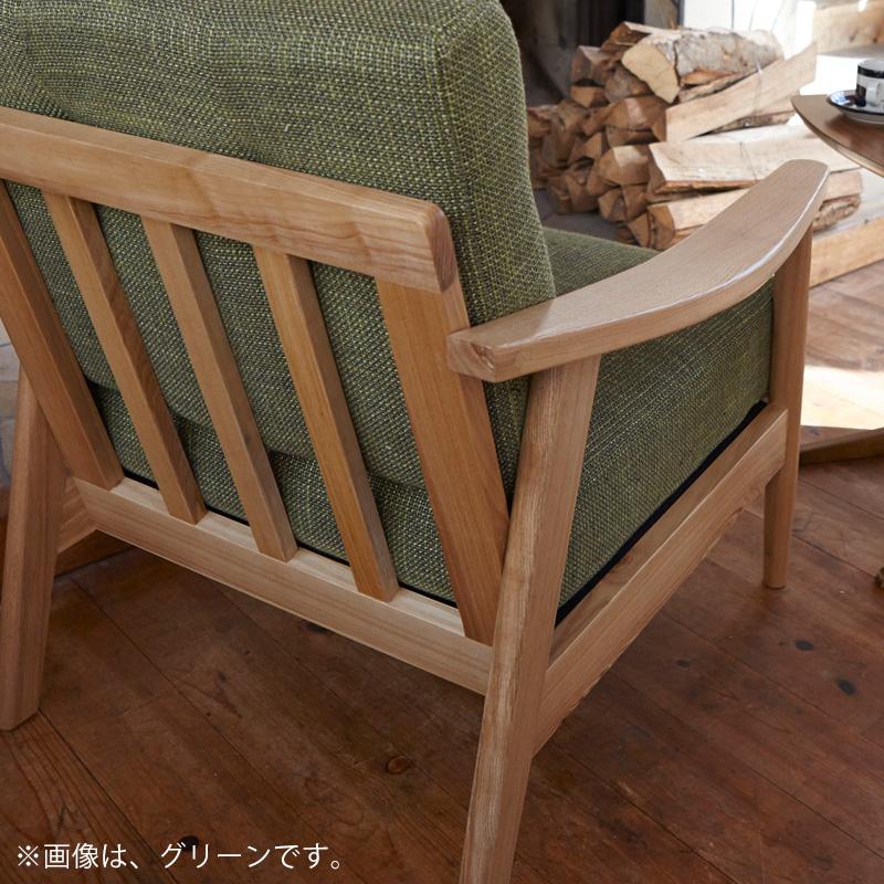 ソファ 1人掛け パーソナルソファ 木製フレーム 天然木 北欧 モダン 
