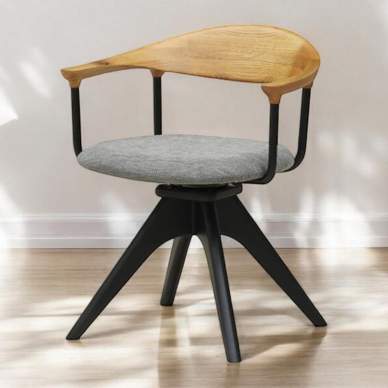 回転チェア　オーク材 ヴィオラ チェア スウィベル ダイニングチェア/回転椅子 板座