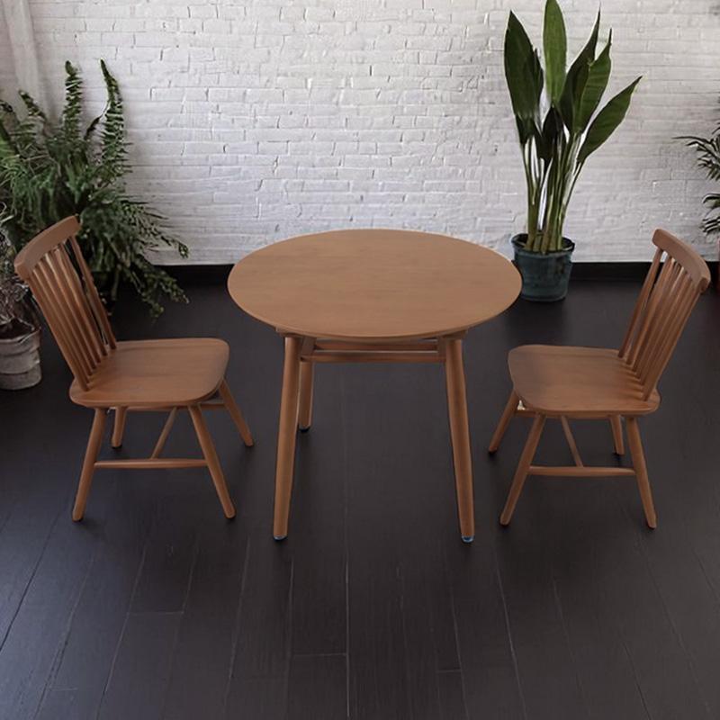 ダイニングテーブルセット 2人 3点 北欧 アンティーク ラウンド