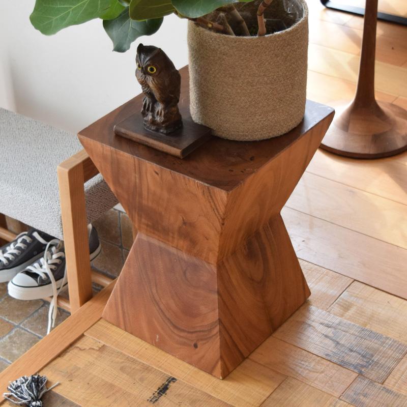 サイドテーブル スツール 椅子 観葉植物 おしゃれ スクエア