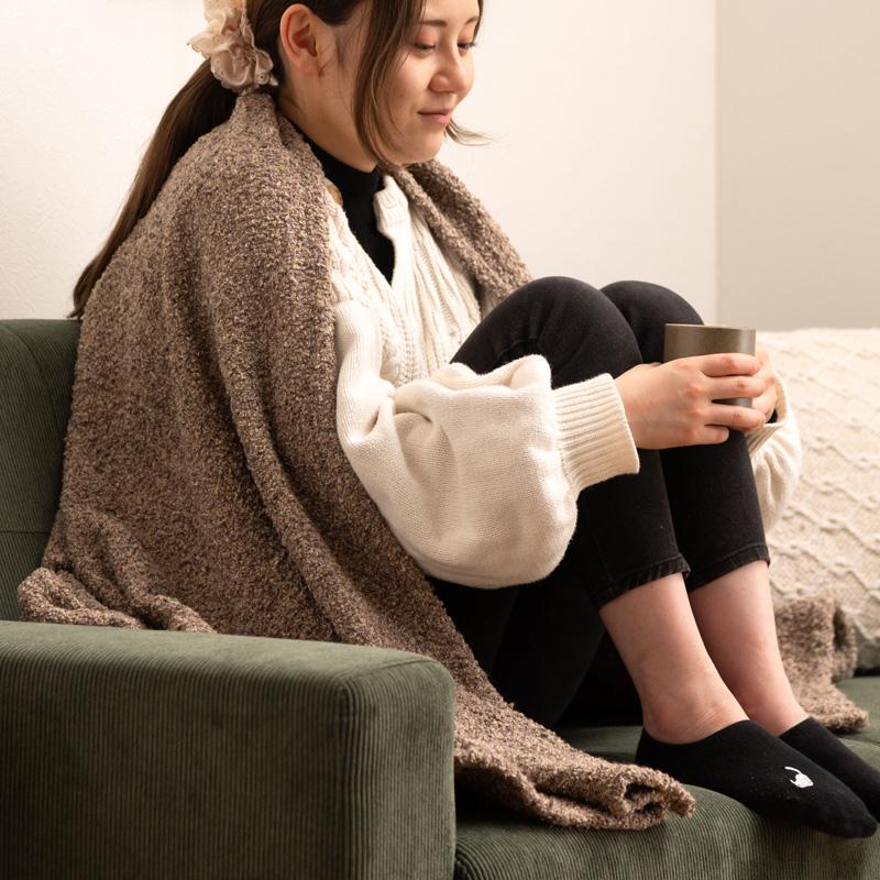 ブランケット おしゃれ ブークレ スローケット 130×170cm 大判