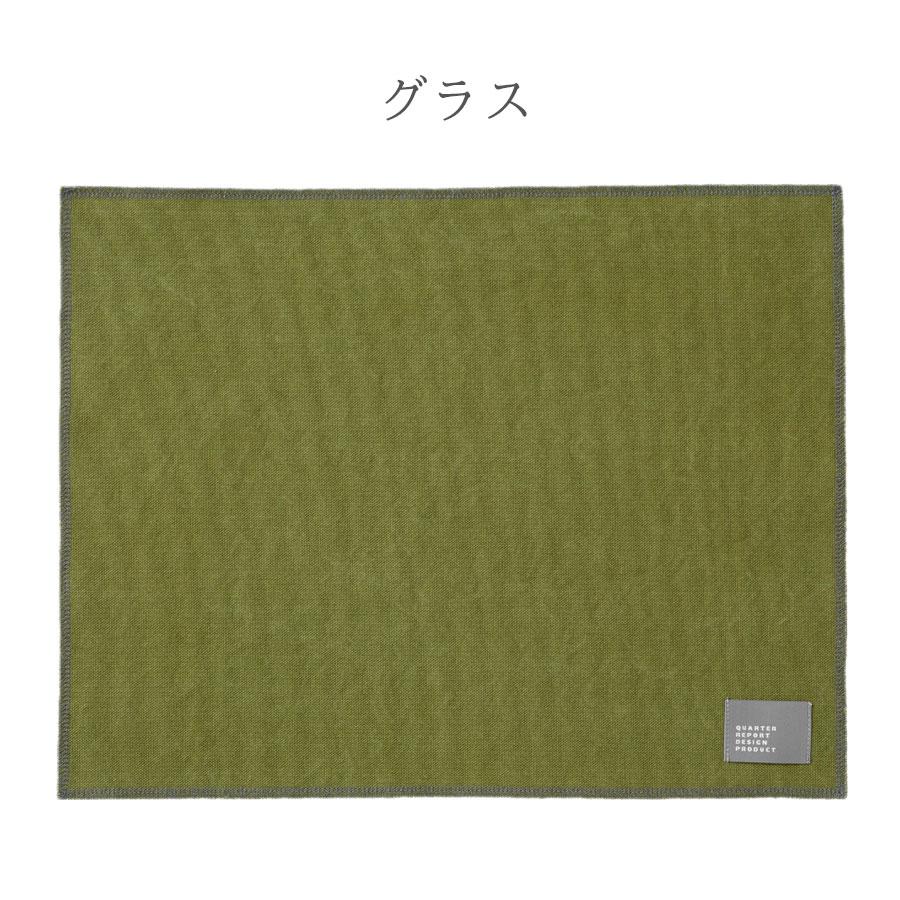 ハンドメイド✃アンティーク ホームスパンリネン＆ボーダー 青ステッチ