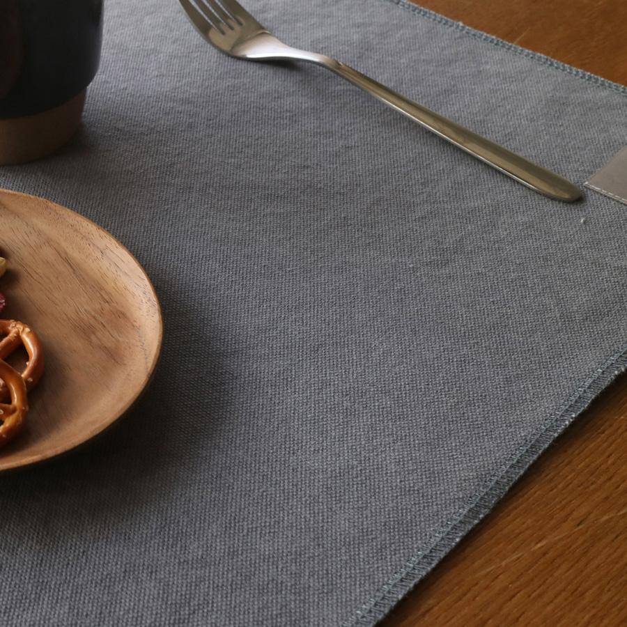 ハンドメイド✃アンティーク ホームスパンリネン＆ボーダー 青ステッチ