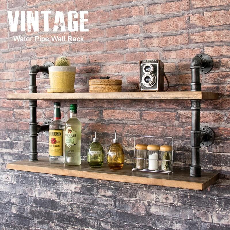 ウォールラック 壁掛けラック 壁掛け飾り棚 収納棚 ウォールシェルフ アンティーク ヴィンテージ カフェ おしゃれ 西海岸 ブルックリン Ms Rka240 800 Oh Wow 通販 Yahoo ショッピング
