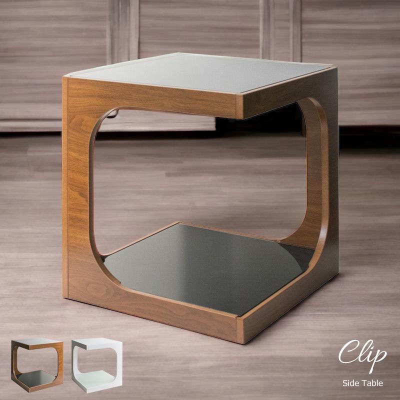 卓抜 サイドテーブル おしゃれ ガラステーブル 北欧 モダン 木製 木 ウォールナット ブラウン ホワイト Supplystudies Com