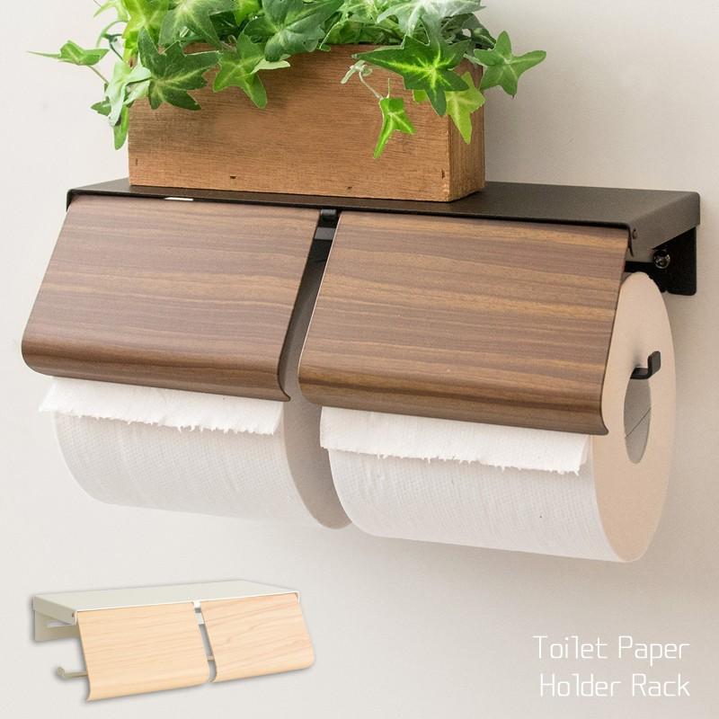 トイレットペーパーホルダー おしゃれ 2連 棚付き 壁付け Ms Tp900m 800 Oh Wow 通販 Yahoo ショッピング