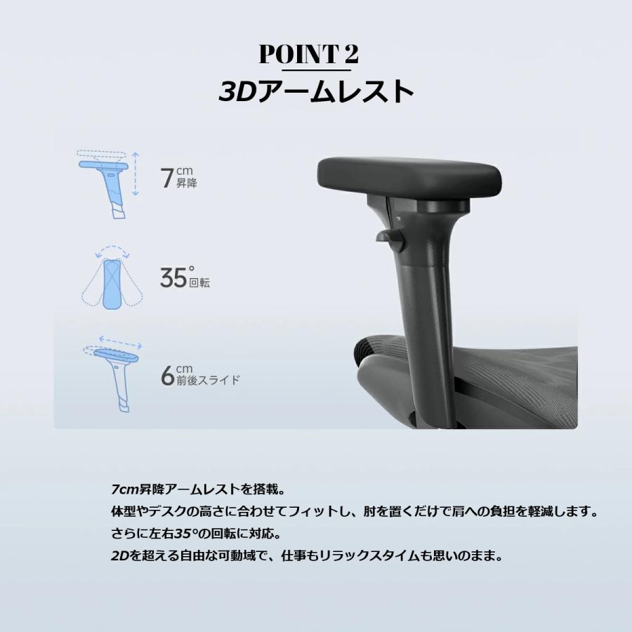 オフィスチェア メッシュ SIHOO M57 ロッキング ハイバック 