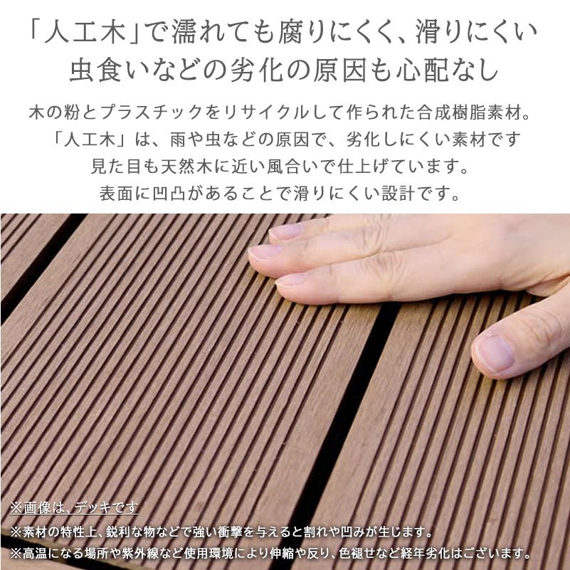 ウッドデッキ ステップ 人工木 90×28 人工木材 樹脂木 単品 システム