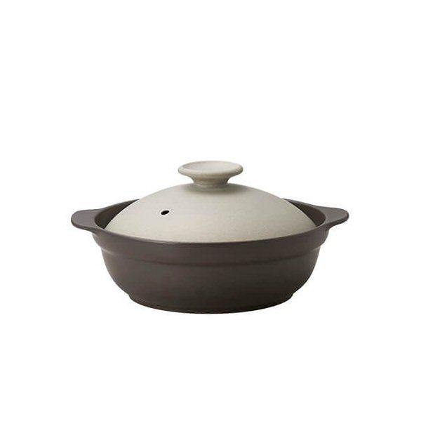 IH軽量土鍋 Karl (カール) 6.5号 グレー ＃特選デザイン食器
