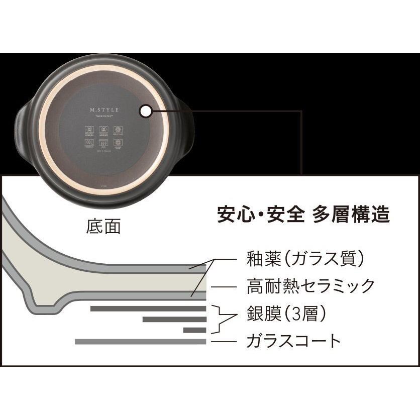 IH軽量土鍋 Karl (カール) 6.5号 グレー ＃特選デザイン食器の画像