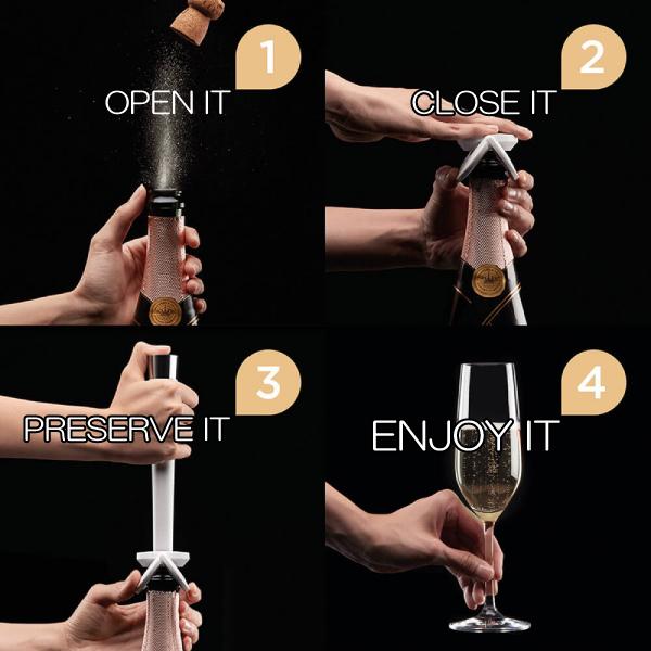ズィッシュ Zzysh シャンパンプリザーバーセットａ シャンパン保存グッズ 1304 6 P おいしいコンシェルジュ ヤフー店 通販 Yahoo ショッピング