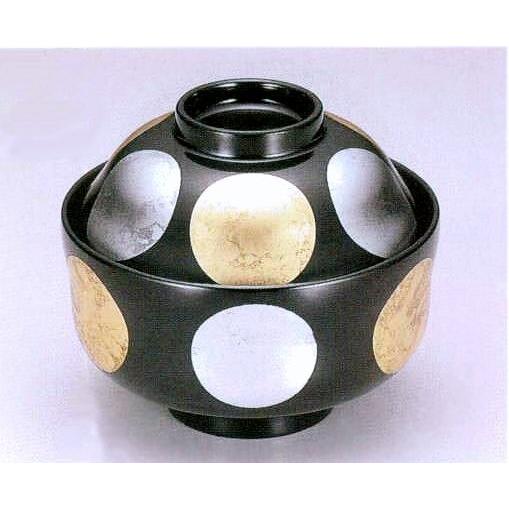 漆器 お椀 越前漆器 箔日月 瓢箪形 煮物椀 515ml 木合(5073-03 漆器 お椀 越前漆器 箔日月 瓢箪形 煮物椀 515ml 木合(5073-03