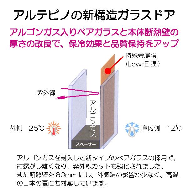 Artevino ワインセラー FV270GSP-L 579L ガラス扉 大型 Artevino