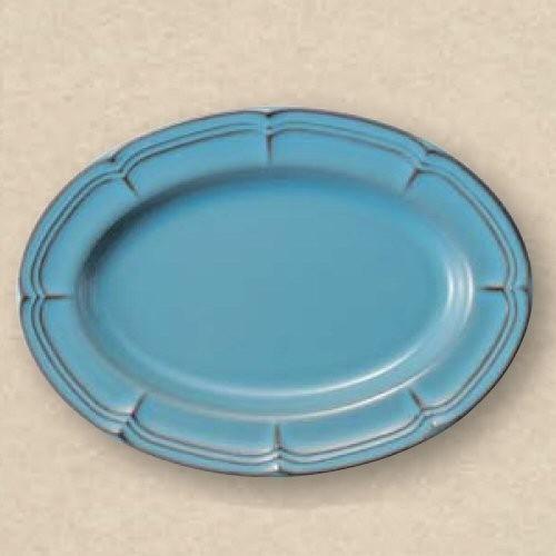 ラフィネ アンティークブルー 30.5cmオーバルプラター : 6106-8-169  