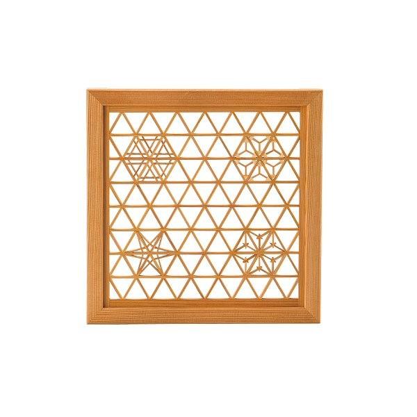 組子スクエアプレート（脚付） 伝統工芸 食器 皿（ガラスプレート付き