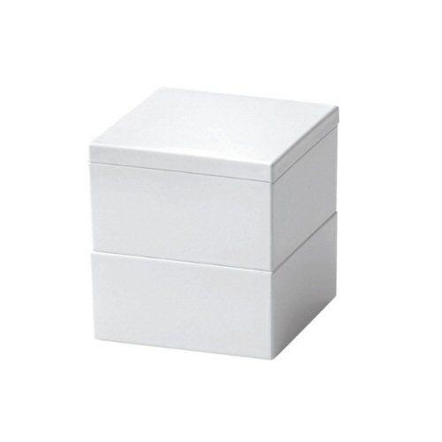 ミニ 重箱 おしゃれ 和心 マルチボックス二段（S）9cm ホワイト ＃特選