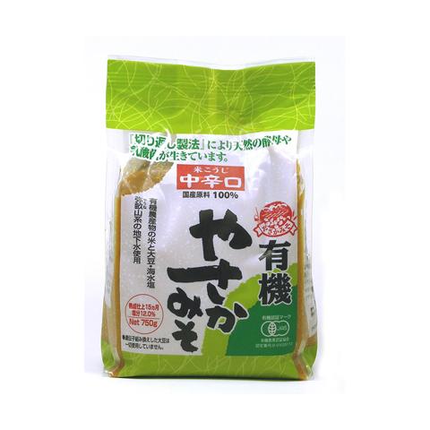 オーガニック 有機やさかみそ 中辛口 750g : おいしいコンシェルジュ