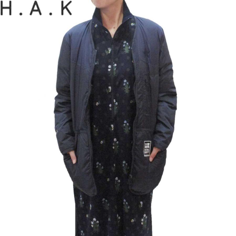 H A K ハク 限定アイテム H A K Royal Navy ナイロンタフタフレンチダウンブルゾン ハク ロイヤルネイビー レディース フリーサイズ アウター Oibibio オイビビオ 通販 Yahoo ショッピング
