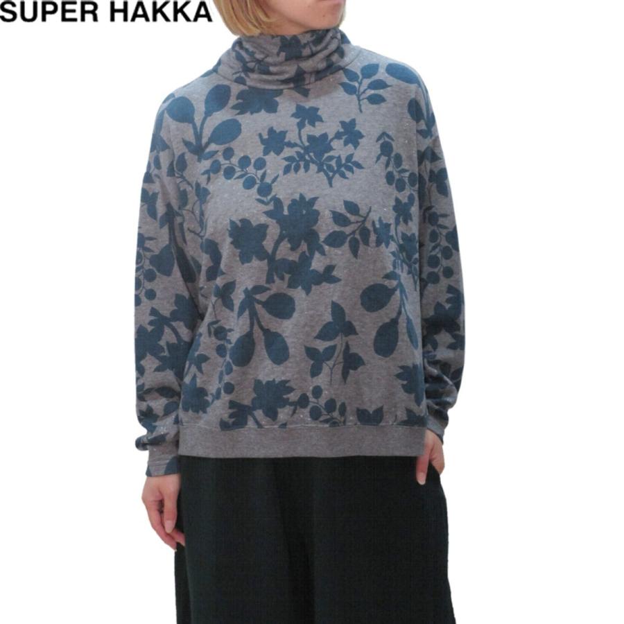 公式店舗 40 Off Sale セール Super Hakka スーパーハッカ フラワースタープリント裏毛タートル スウェット レディース 全2色 フリーサイズ 花柄 長袖 Hakka ハッカ 本店は Www Cepici Gouv Ci