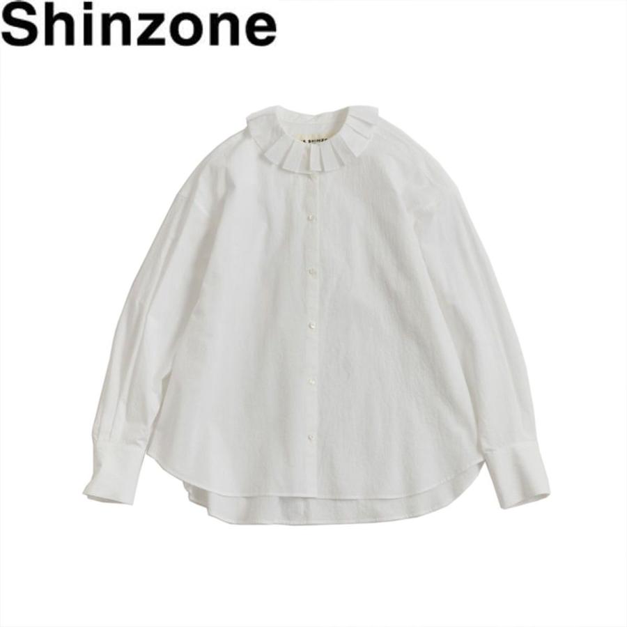 Shinzone(シンゾーン) ラッフルブラウス RUFFLED BLOUSE シャツ ブラウス 綿 レディース カラー 全2色 長袖 無地 日本製  秋 冬 服 :22amsbl01:Oibibio(オイビビオ) - 通販 - Yahoo!ショッピング