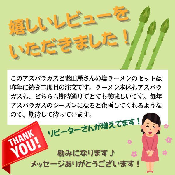 塩ラーメン　アスパラガス　6食　飛騨アスパラ　水村農園　老田屋　コラボ　生麺　生ラーメン　送料無料　飛騨市