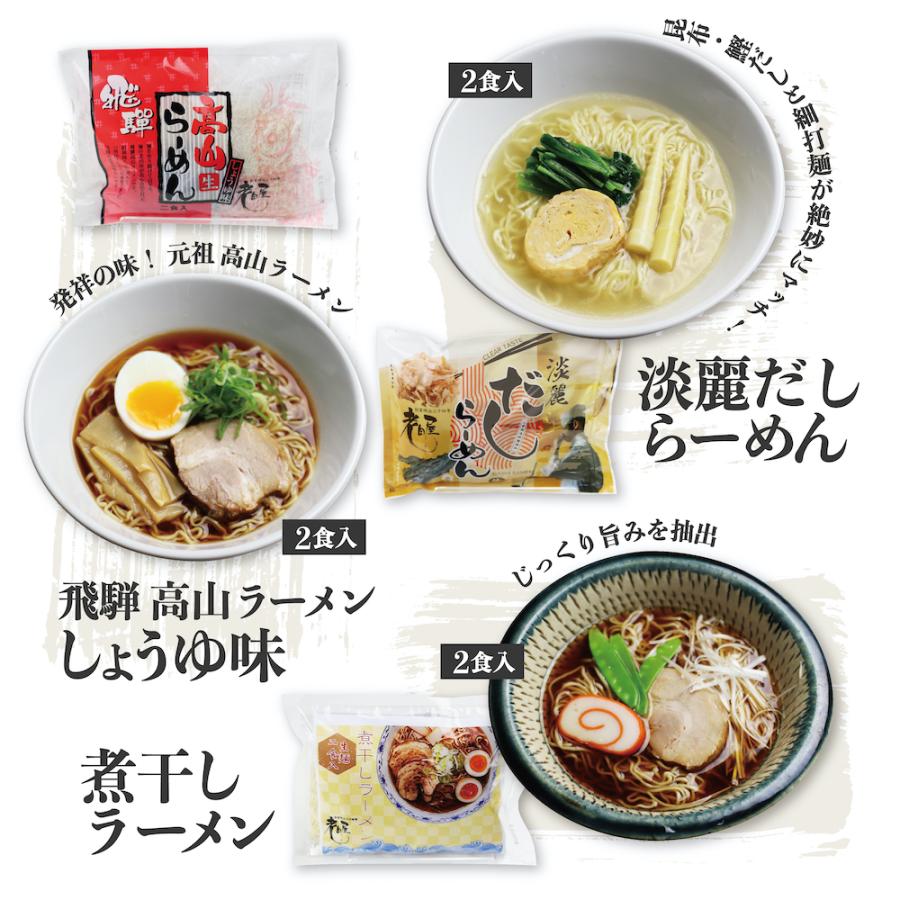 飛騨のごちそうラーメンセット　6種12食セット　飛騨市　ご当地ラーメン　高山ラーメン　お中元 　お歳暮　ギフト　お土産 　おもたせ　プチギフト｜oidayamen｜05